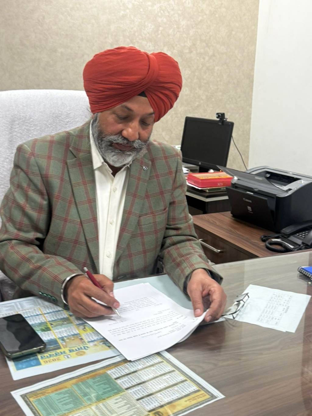 Dr Sukhjinder Singh Bajwa takes charge as Chief Agriculture Officer SAS Nagar